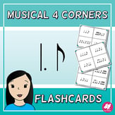 Flashcards with 4 Corners/Section - Stick Notation Reproducible PDF